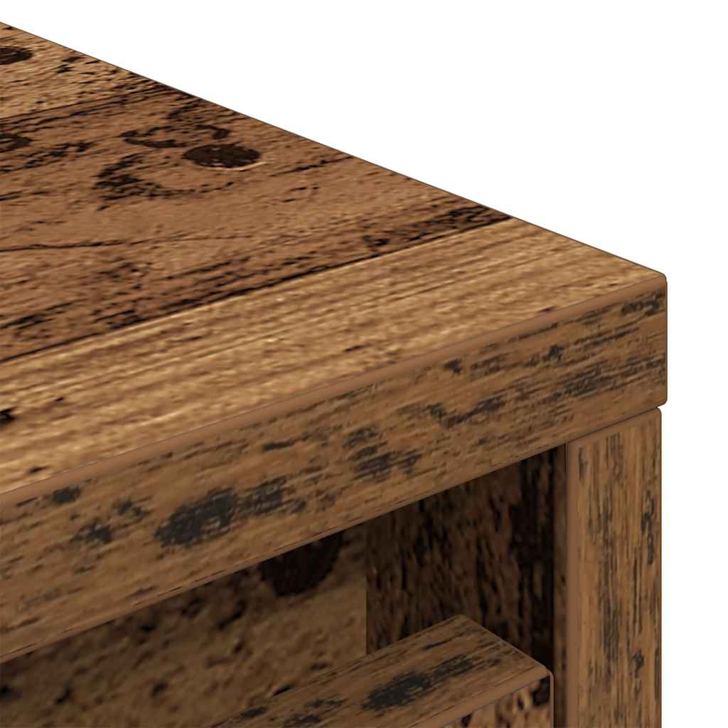Skoskap gammelt tre 57x34x76 cm konstruert tre