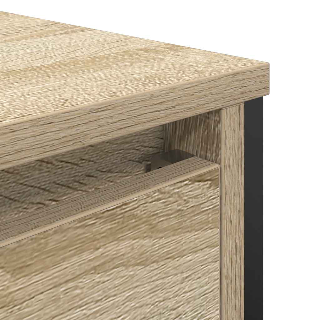 Baderomsservantskap med skuffer sonoma eik 90x34,5x60 cm