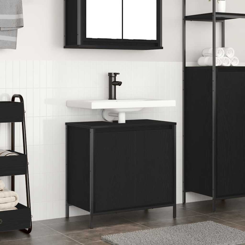 Baderomsservantskap svart 60x34,5x60 cm