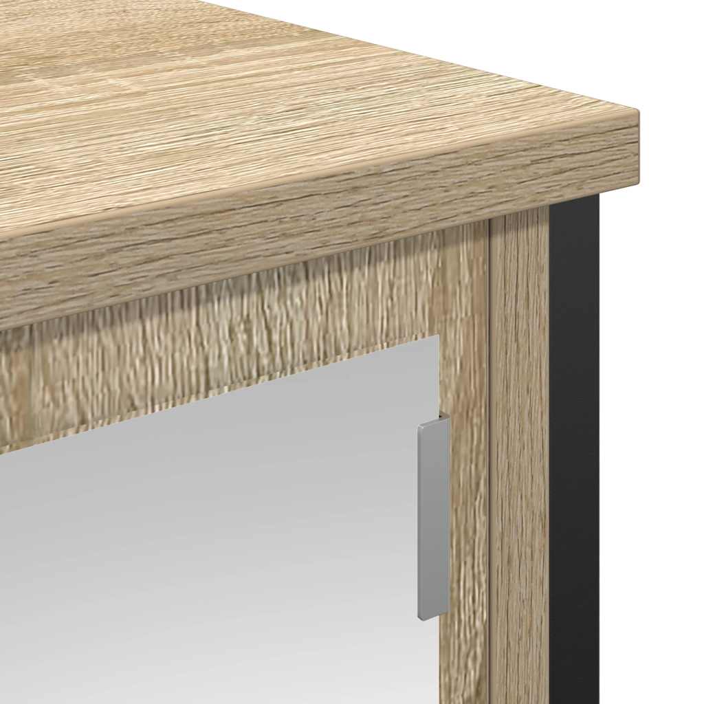 Baderomsskap med speil sonoma eik 50x21x60 cm vidaXL