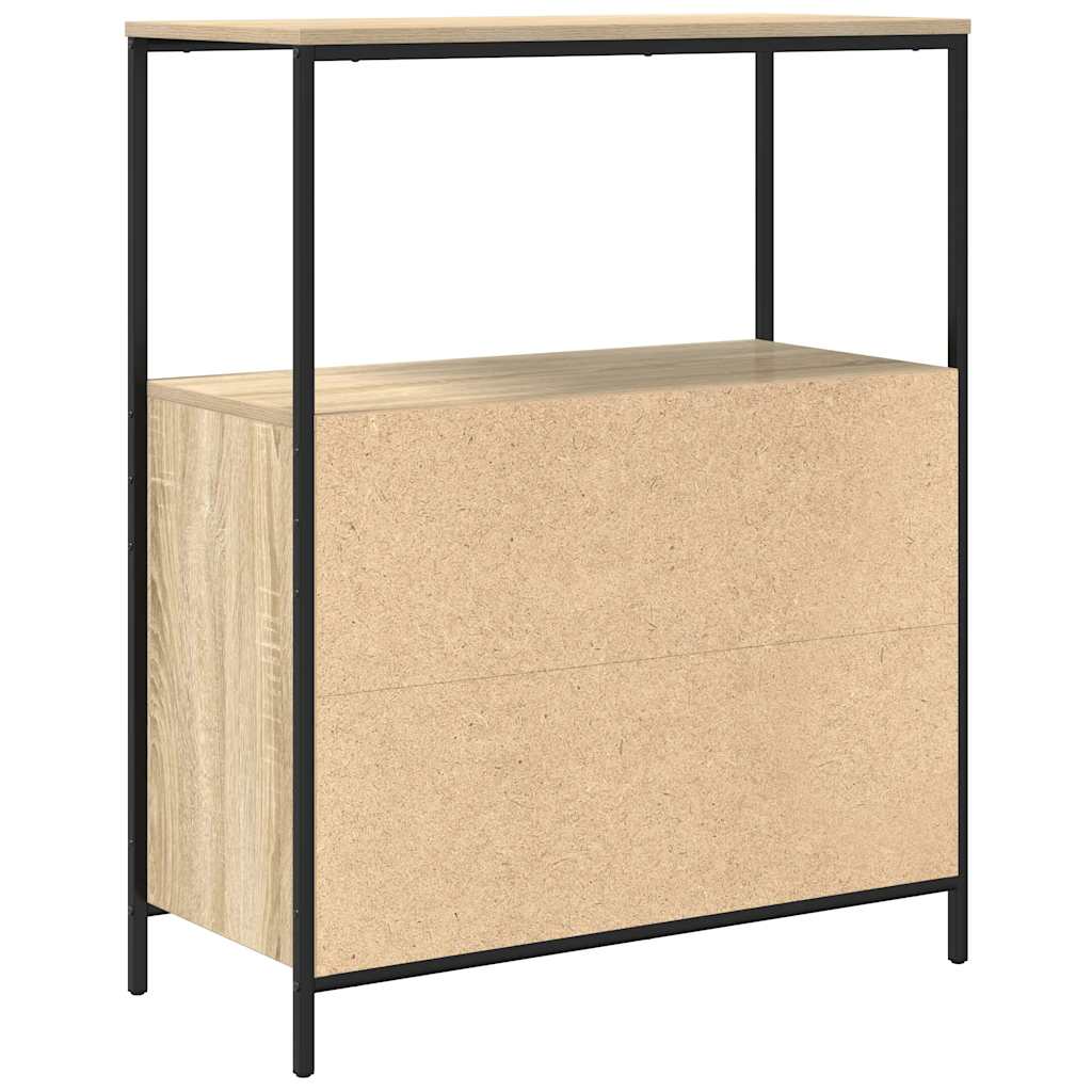 Baderomsskap med hyller sonoma eik 76,5x35x95 cm vidaXL