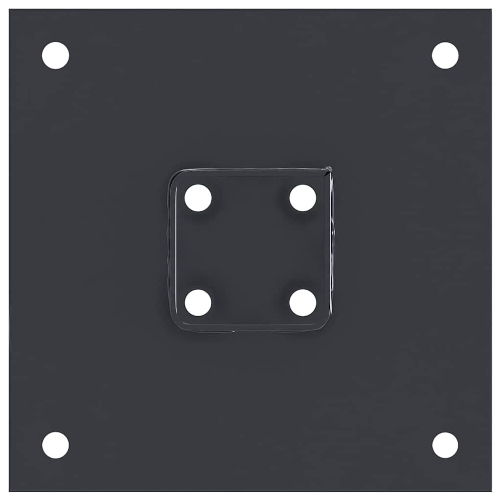 Stolpebunner firkantet 4 stk 51x51 mm pulverlakkert stål