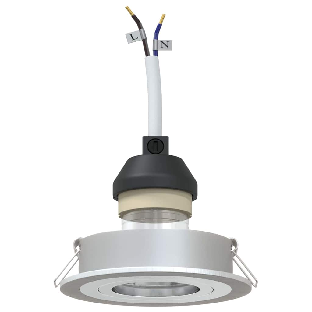 Spotlight 24 pcs sølv 9 x 9 x 2 cm Aluminium