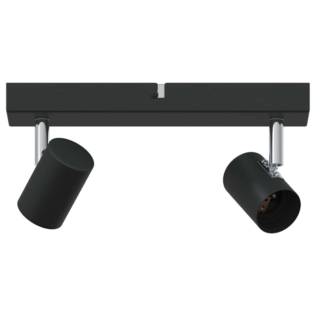 Takspot med søkelys Svart 26 x 6,5 x 11,5 cm Metall