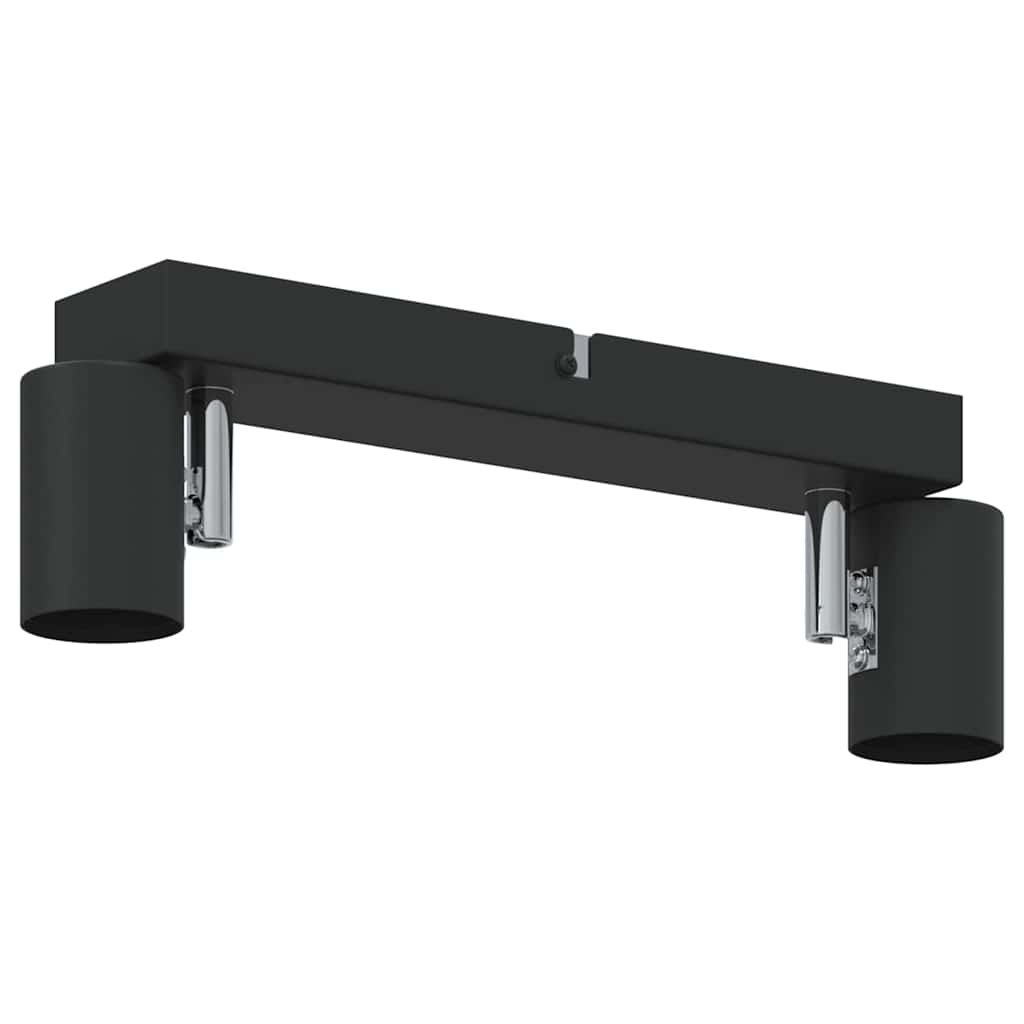 Takspot med søkelys Svart 26 x 6,5 x 11,5 cm Metall