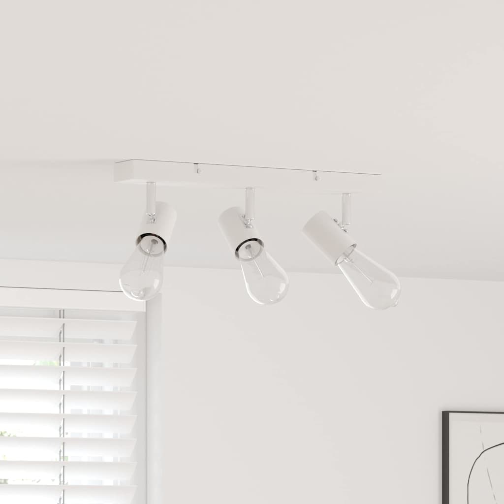 Takspot med søkelys Hvit 38 x 6,5 x 11,5 cm Metall