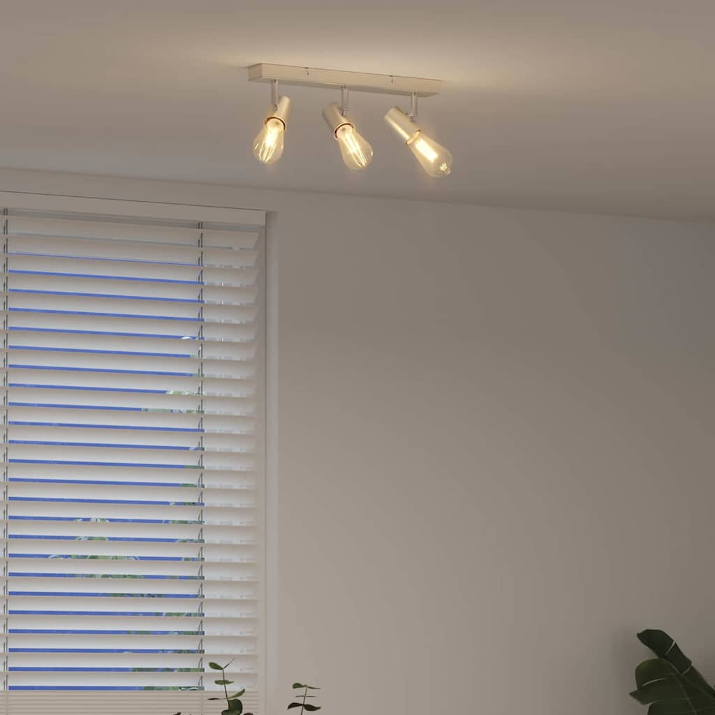 Takspot med søkelys Nikkel 38 x 6,5 x 11,5 cm Metall