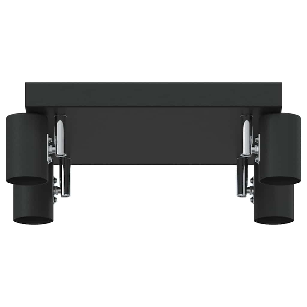 Takspot med søkelys Svart 26 x 26 x 11,5 cm Metall