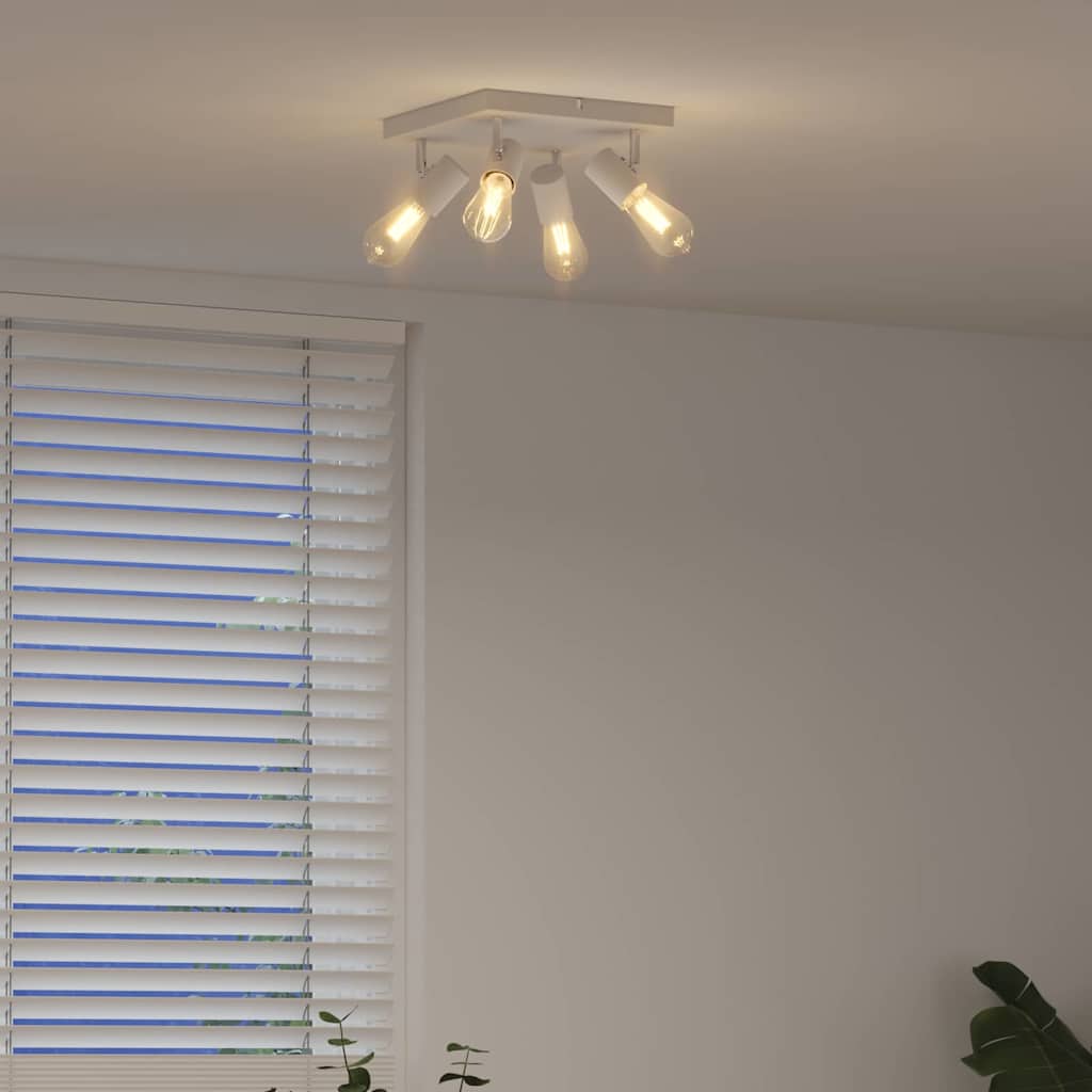 Takspot med søkelys Hvit 26,5 x 26 x 11,5 cm Metall