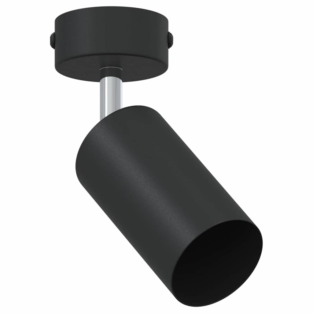 Takspot med søkelys Svart 6 x 6 x 16 cm Metall