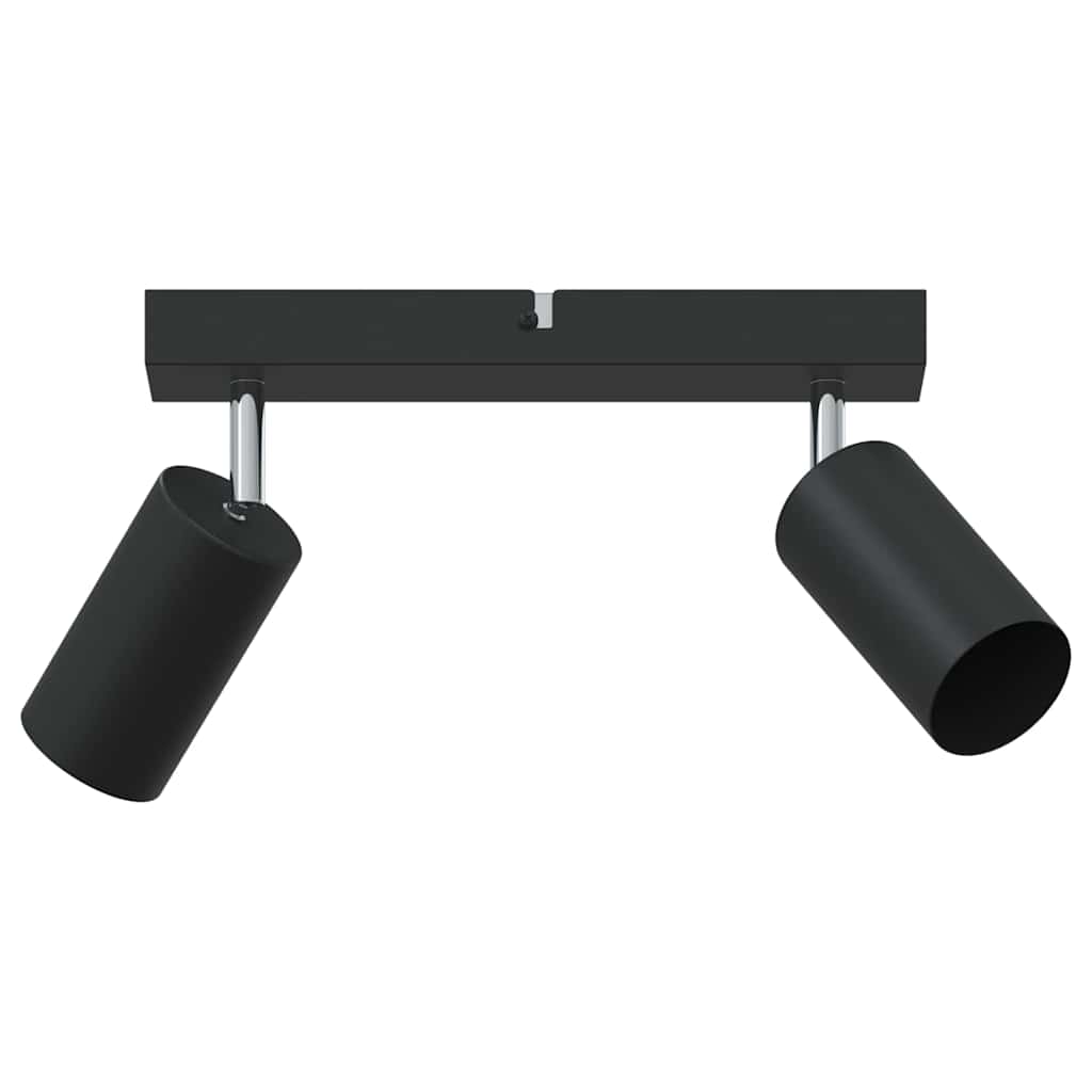 Takspot med søkelys Svart 26 x 6 x 16 cm Metall