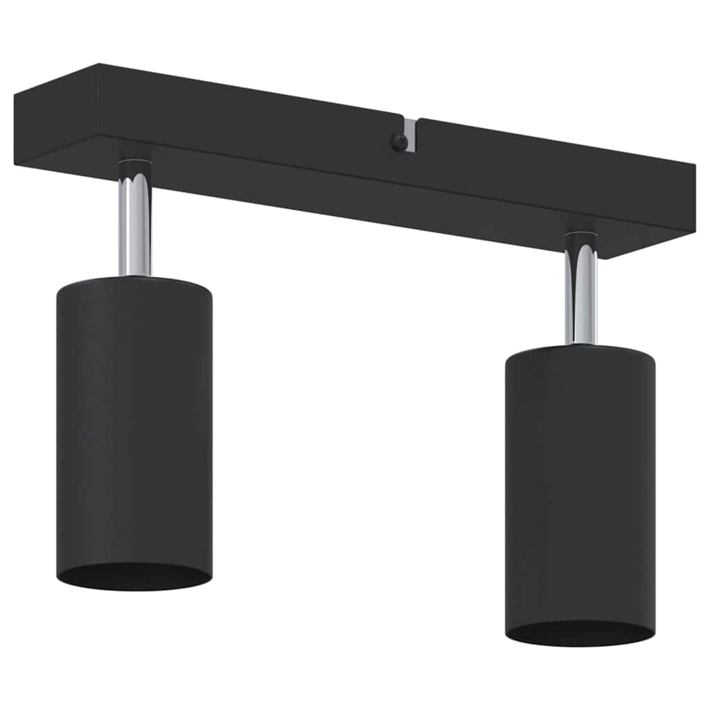 Takspot med søkelys Svart 26 x 6 x 16 cm Metall