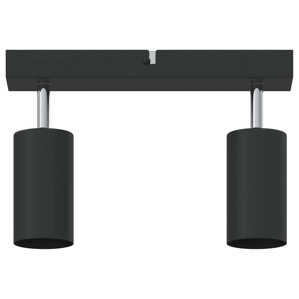 Takspot med søkelys Svart 26 x 6 x 16 cm Metall
