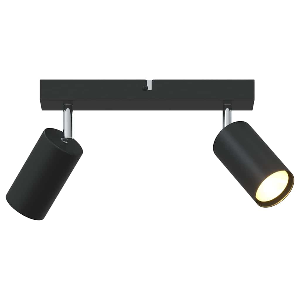 Takspot med søkelys Svart 26 x 6 x 16 cm Metall