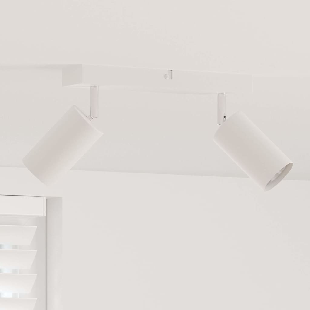Takspot med søkelys Hvit 26 x 6 x 16 cm Metall vidaXL
