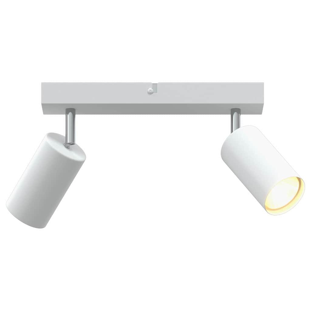 Takspot med søkelys Hvit 26 x 6 x 16 cm Metall vidaXL