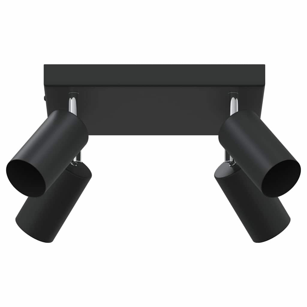 Takspot med søkelys Svart 26 x 26 x 16 cm Metall