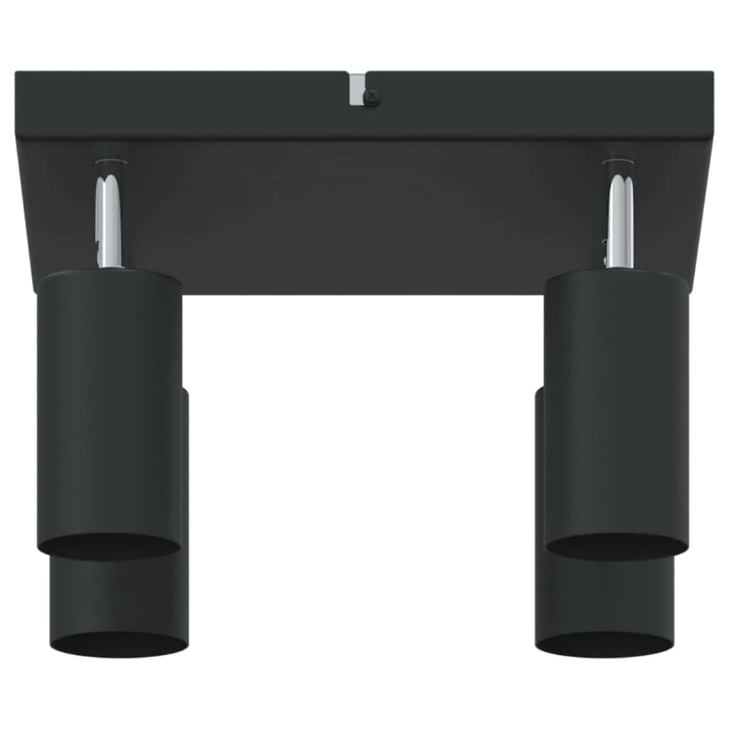 Takspot med søkelys Svart 26 x 26 x 16 cm Metall