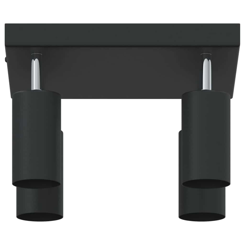 Takspot med søkelys Svart 26 x 26 x 16 cm Metall
