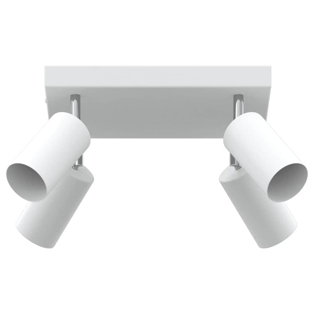 Takspot med søkelys Hvit 26 x 26 x 16 cm Metall