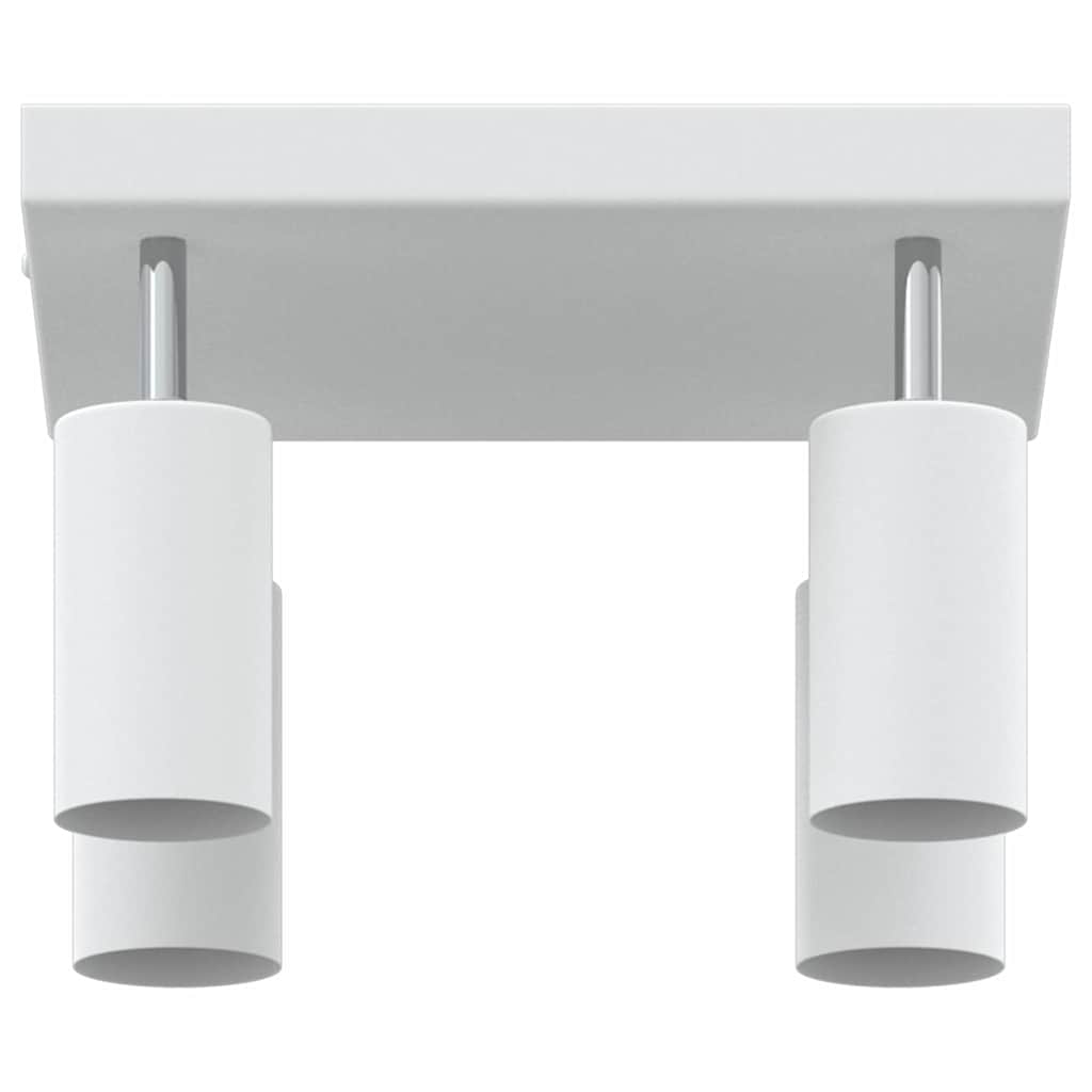 Takspot med søkelys Hvit 26 x 26 x 16 cm Metall