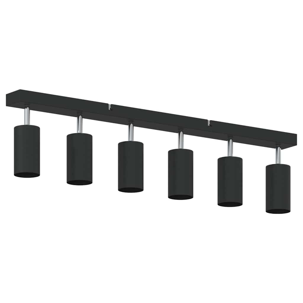Takspot med søkelys Svart 73 x 6 x 16 cm Metall