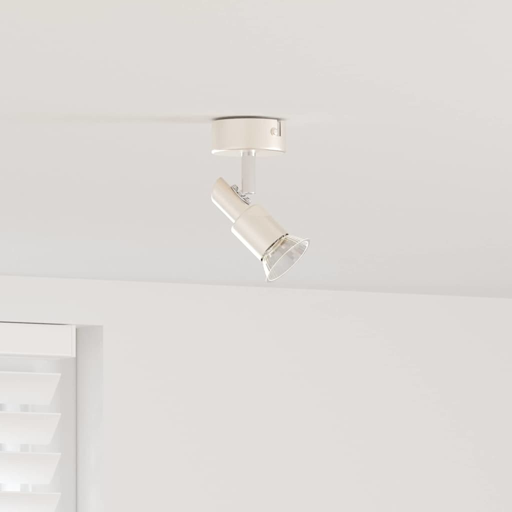 Takspot med søkelys Nikkel 8 x 8 x 10,5 cm Stål