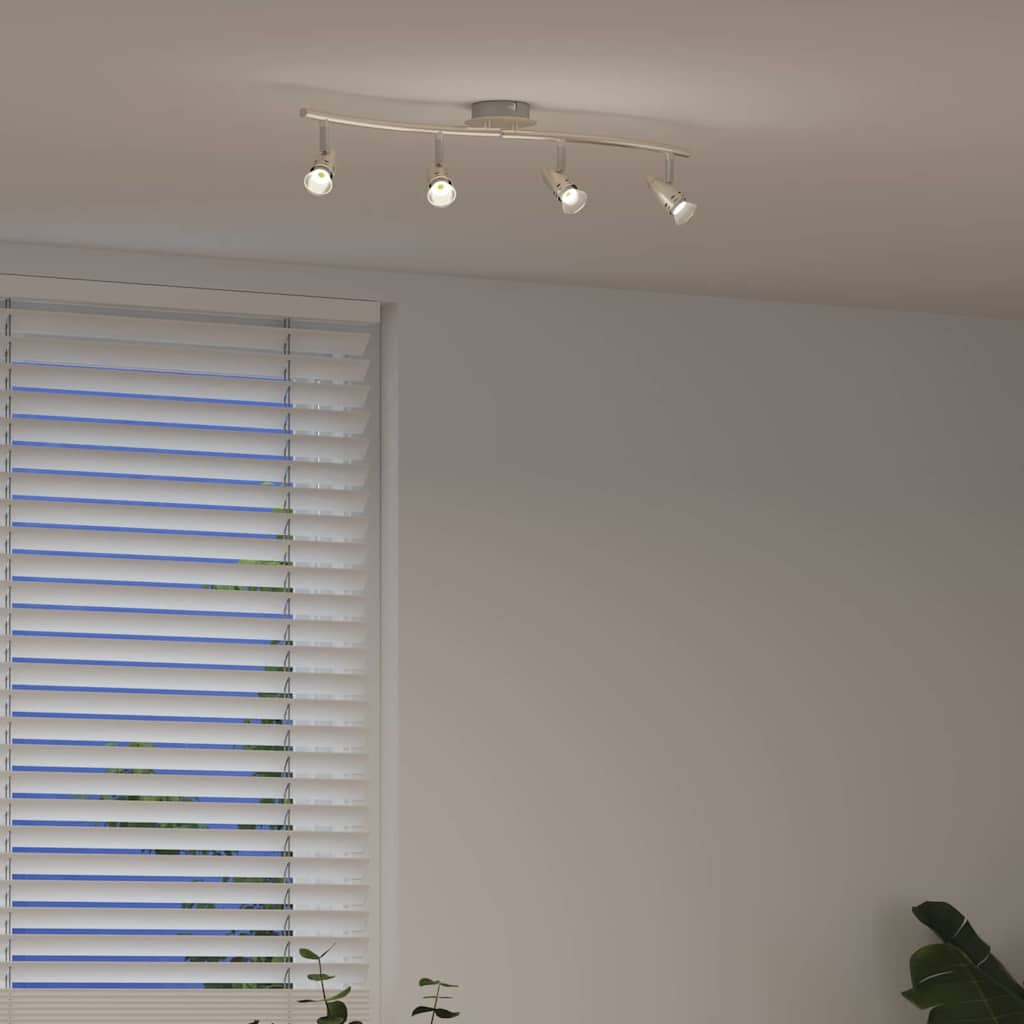 Takspot med søkelys Nikkel 61 x 10 x 12,5 cm Metall