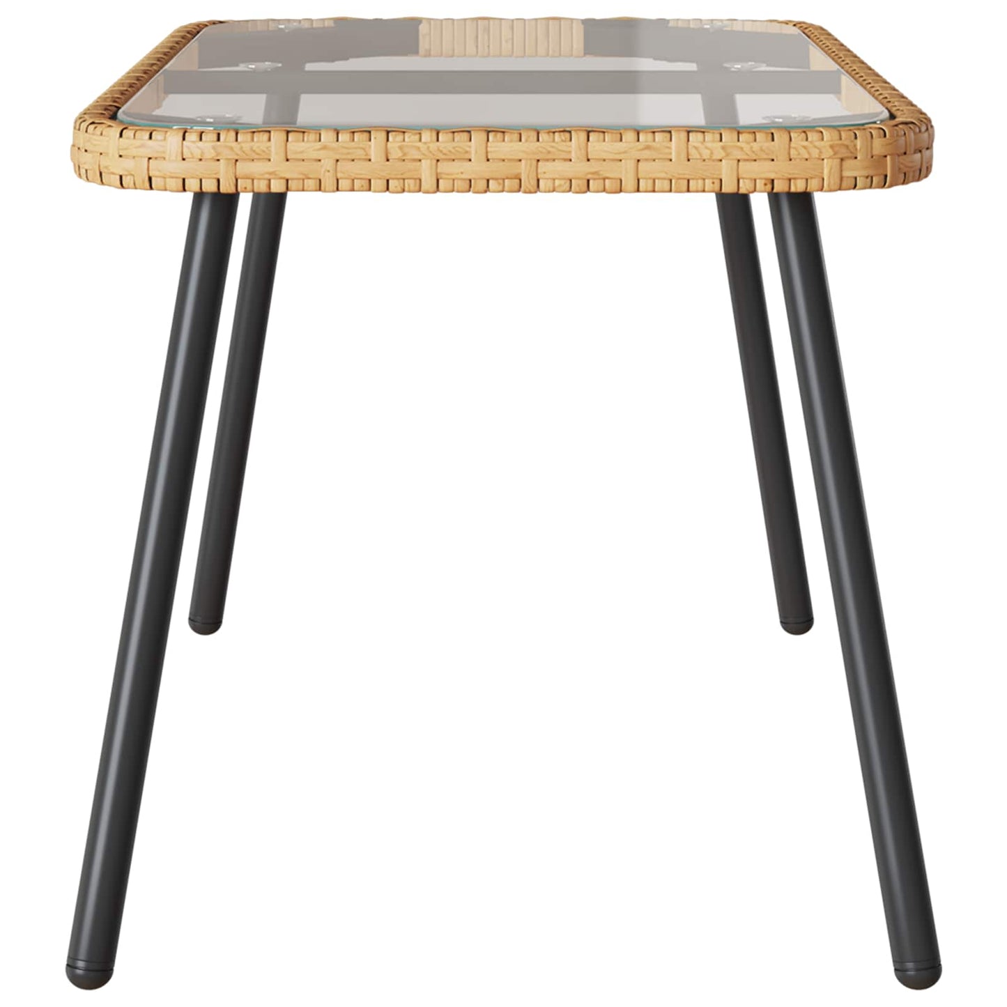 Kaffebord Brun og svart 90 x 45 x 43 cm polyrotting