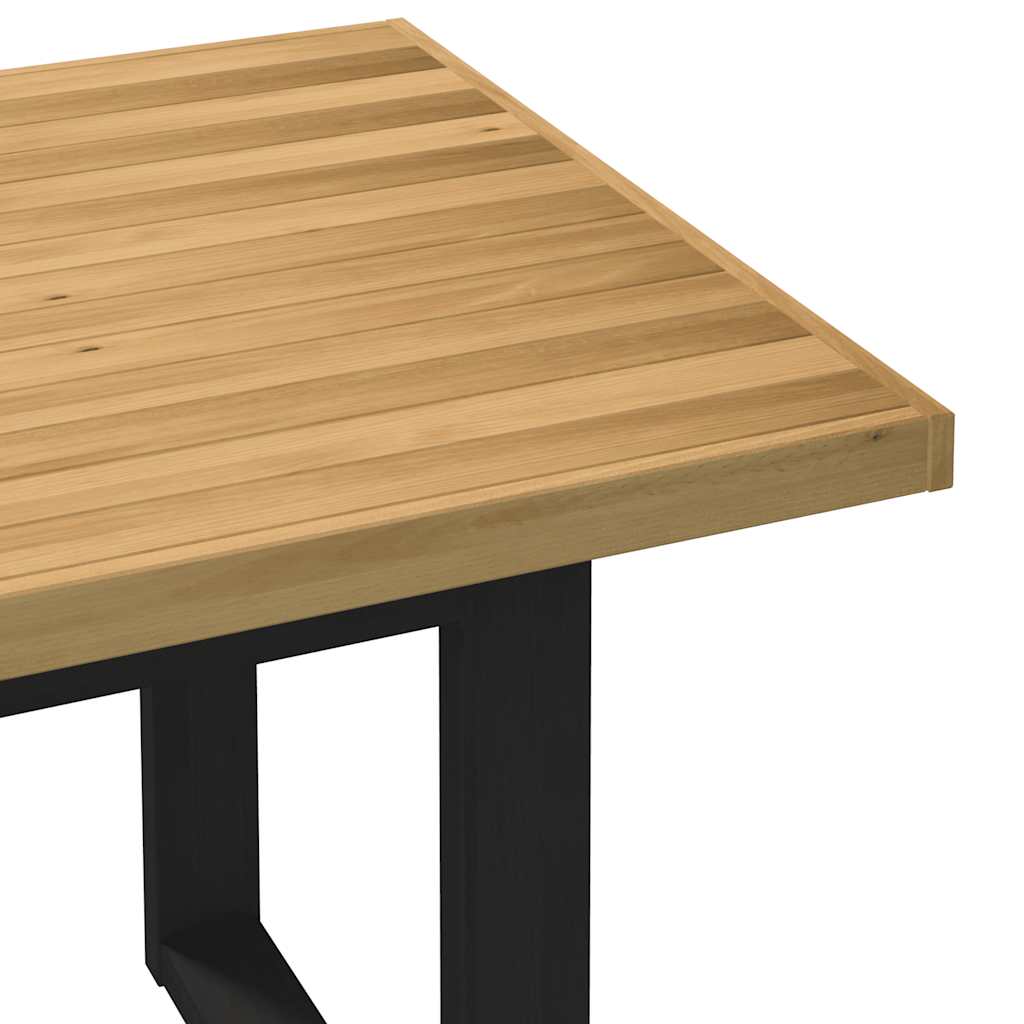 Spisebord NOAIN U-formede ben 180x90x75 cm heltre furu