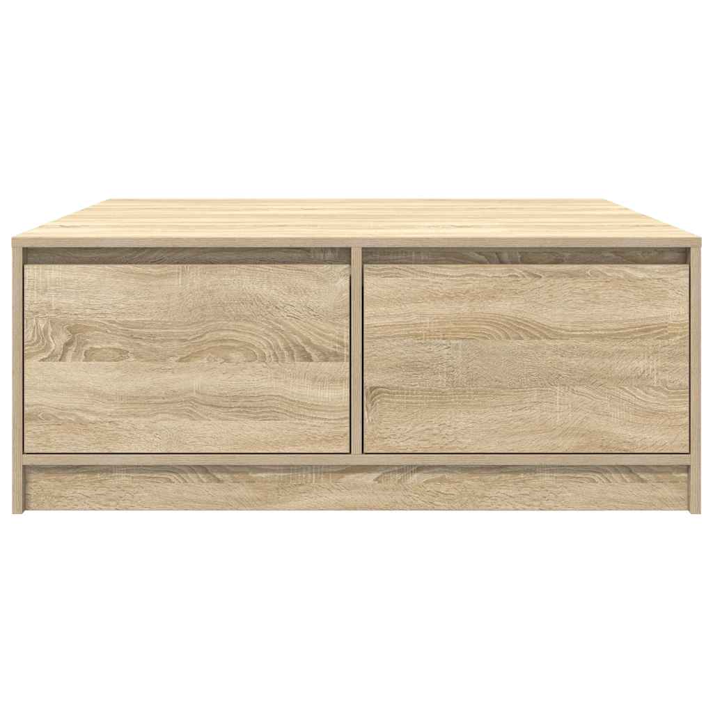 Salongbord med skuffer sonoma eik 100x100x40 cm