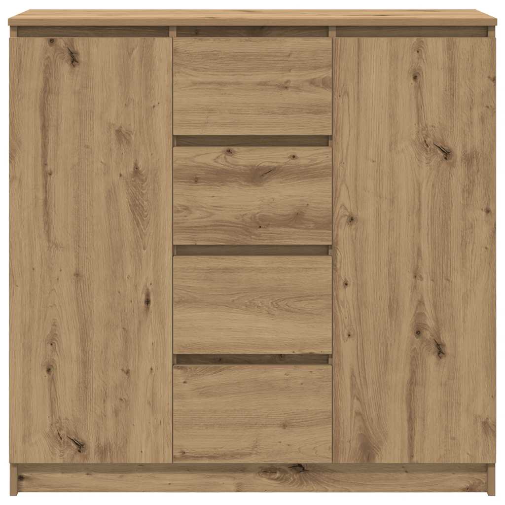Skjenk med skuffer artisan eik 100,5x35x98,5 cm konstruert tre