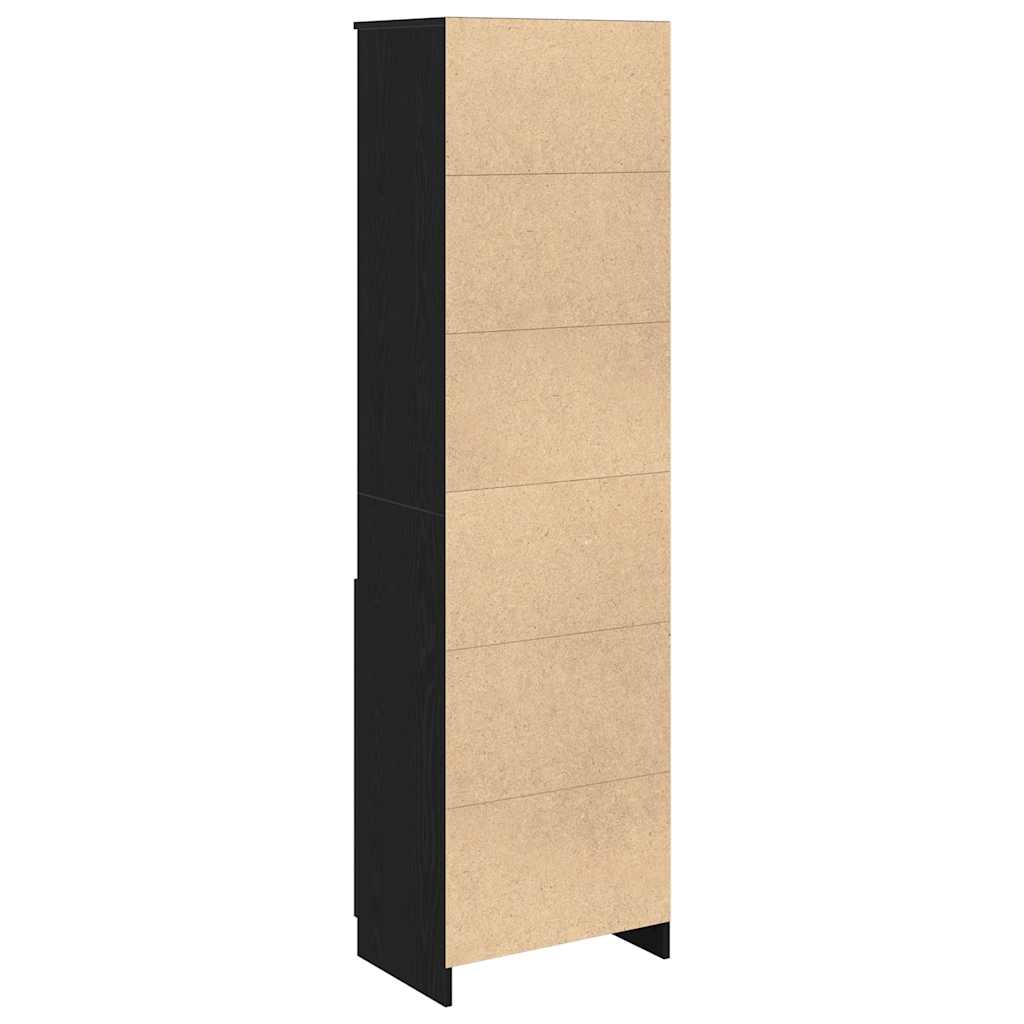 Høybord svart eik 50x35x180 cm konstruert tre