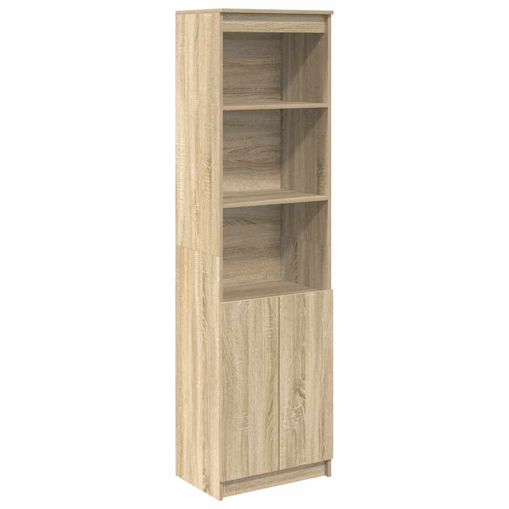 Highboard sonoma eik 50x35x180 cm konstruert tre