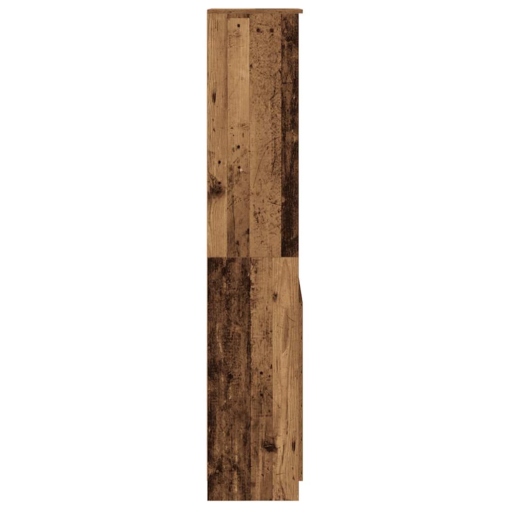 Highboard gammelt tre 50x35x180 cm konstruert tre