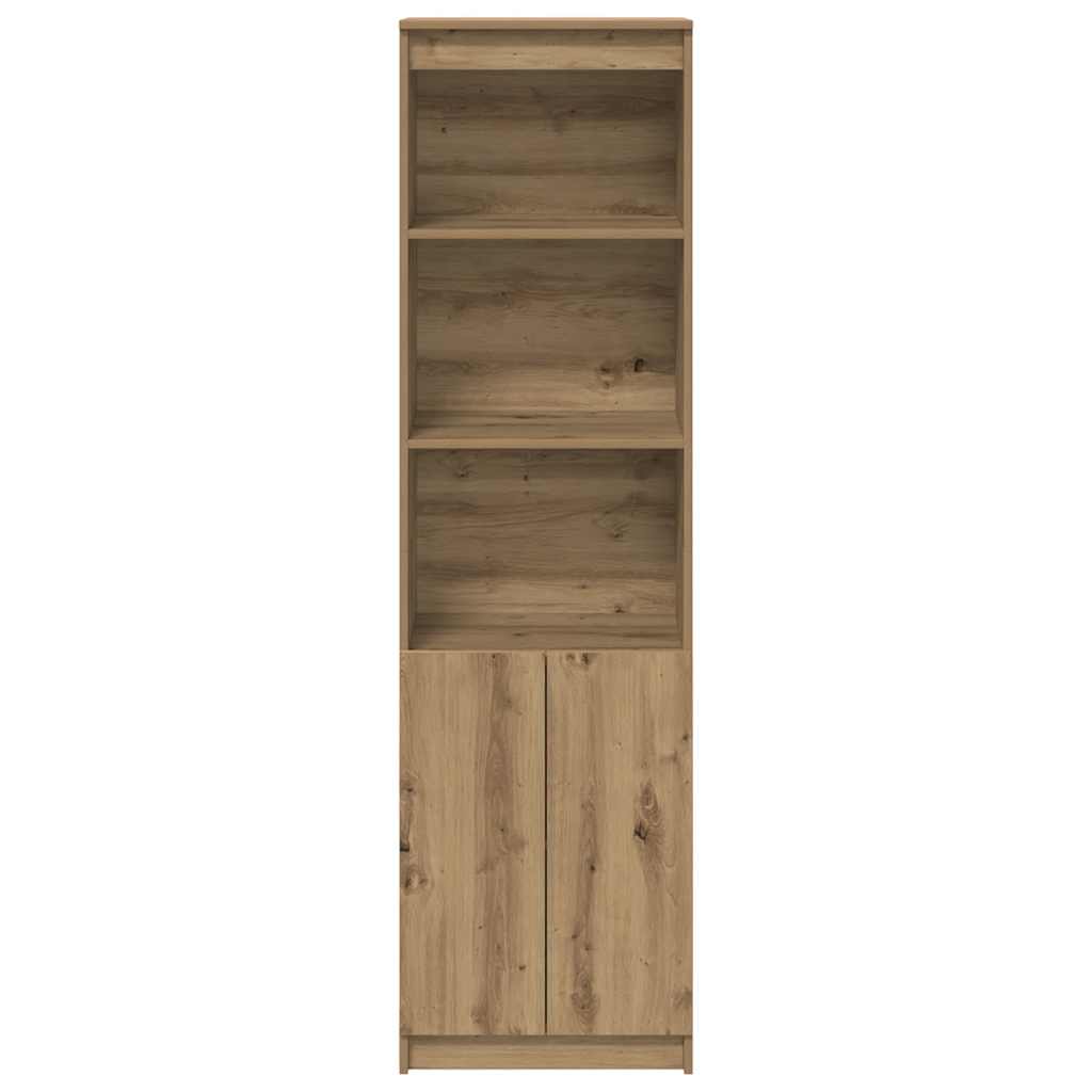 Highboard artisan eik 50x35x180 cm konstruert tre