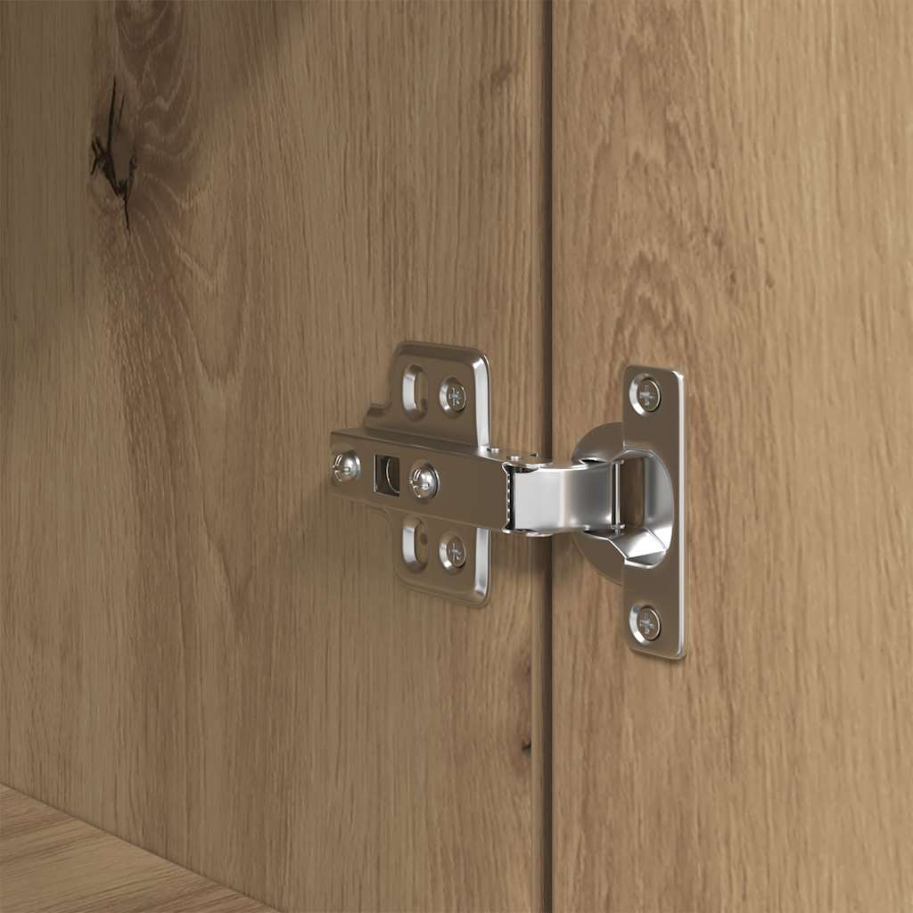 Highboard artisan eik 50x35x180 cm konstruert tre