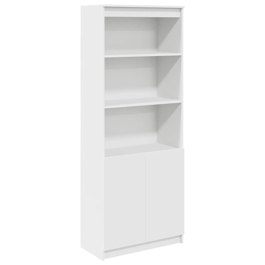 Highboard hvit 70x35x180 cm konstruert tre vidaXL