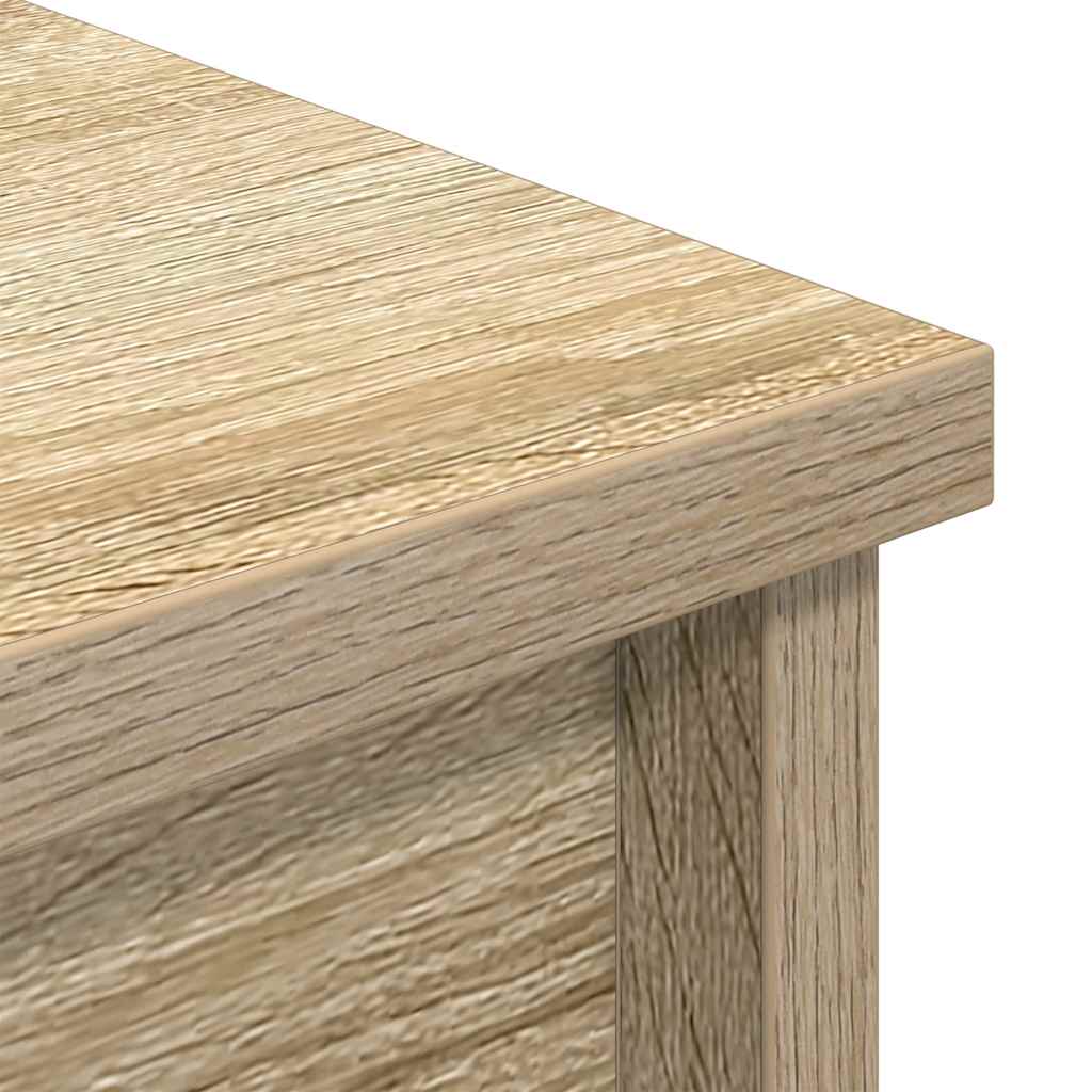 Highboard sonoma eik 70x35x180 cm konstruert tre