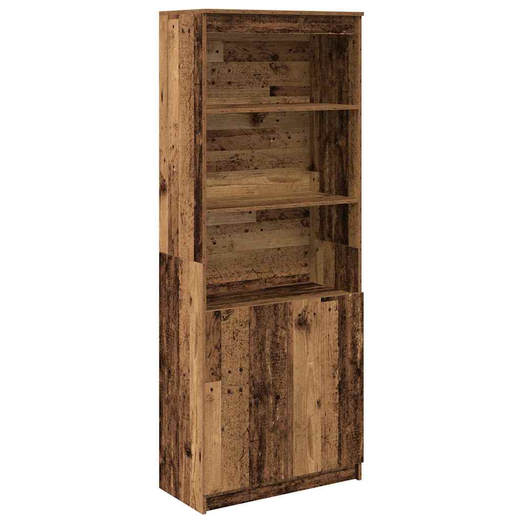 Highboard gammelt tre 70x35x180 cm konstruert tre vidaXL