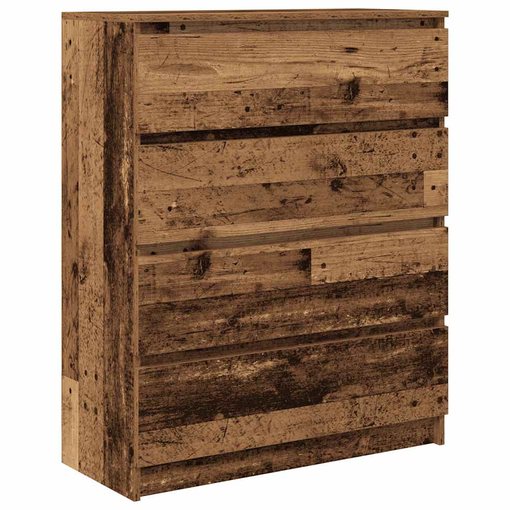 Skjenk gammelt tre 80x35x99 cm konstruert tre