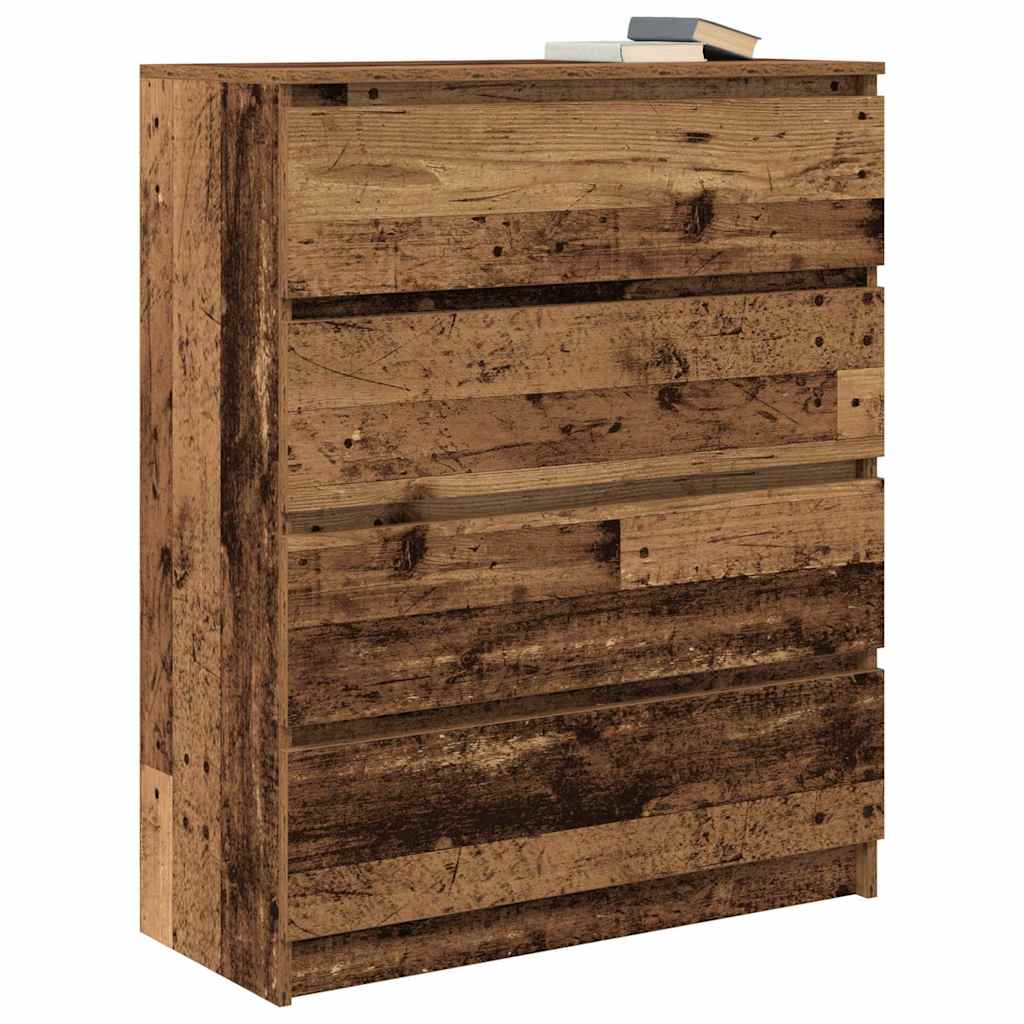 Skjenk gammelt tre 80x35x99 cm konstruert tre