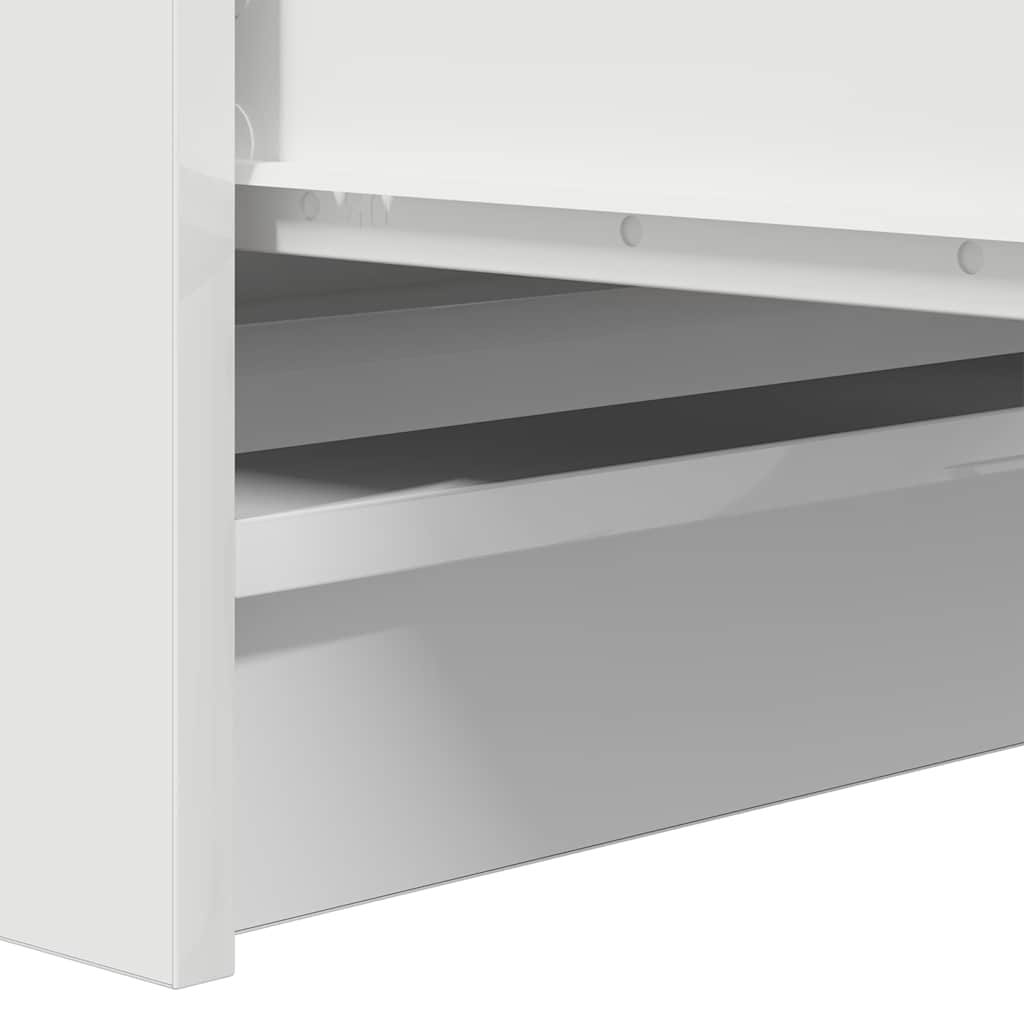 Skjenk hvit 100x35x99 cm konstruert tre