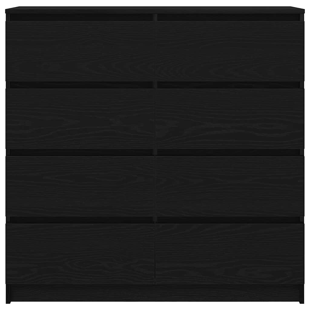 Skjenk svart eik 100x35x99 cm konstruert tre