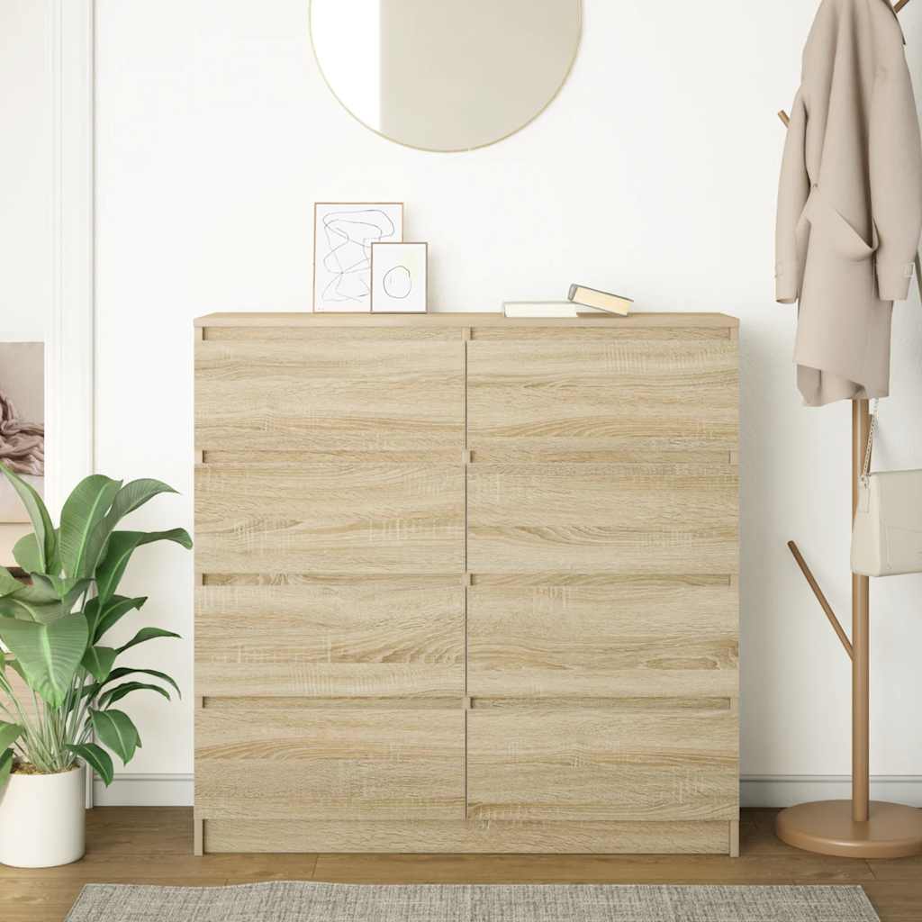 Skjenk sonoma eik 100x35x99 cm konstruert tre