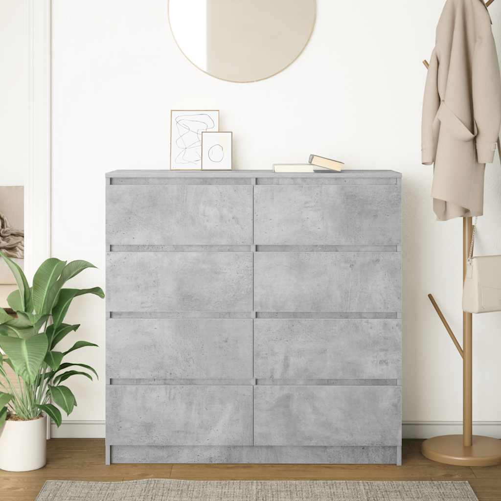 Skjenk betonggrå 100x35x99 cm konstruert tre