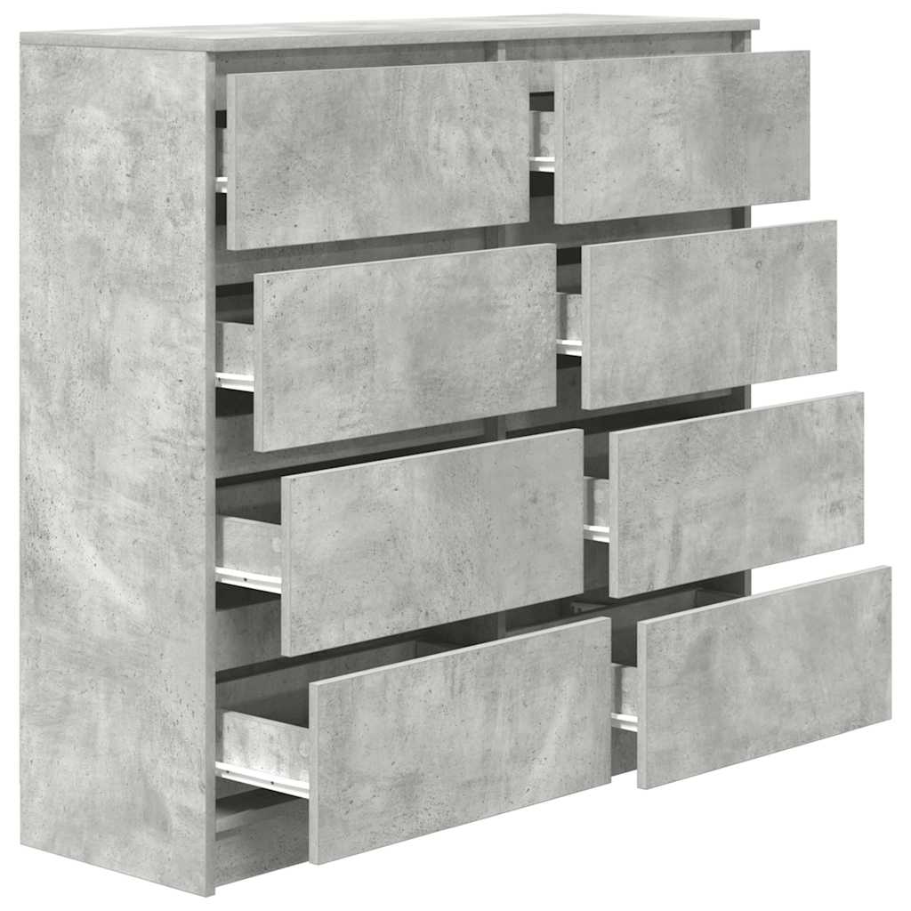 Skjenk betonggrå 100x35x99 cm konstruert tre