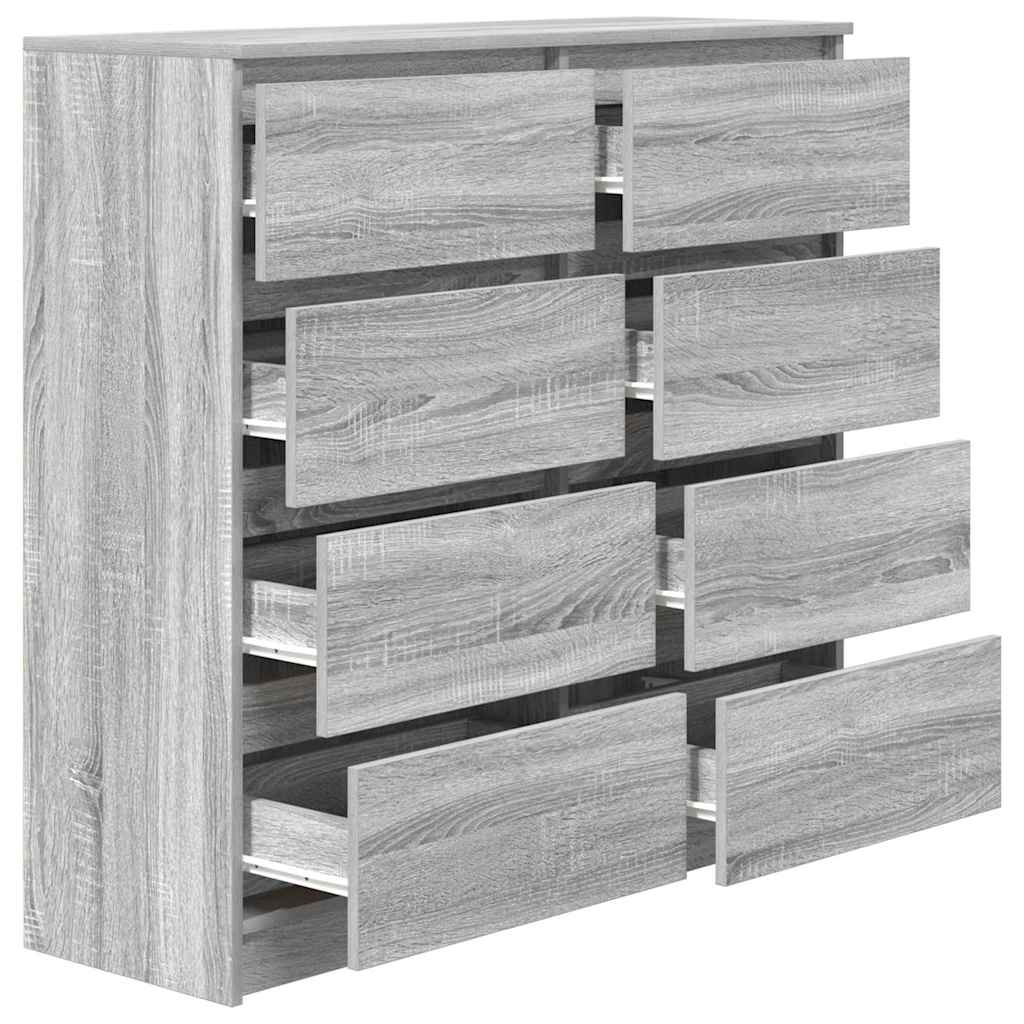 Skjenk grå sonoma 100x35x99 cm konstruert tre