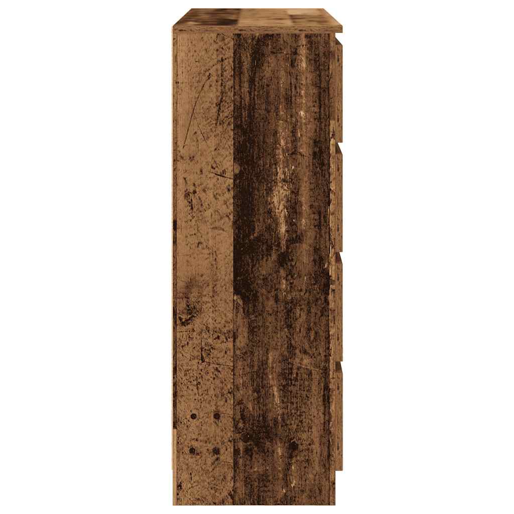 Skjenk gammelt tre 100x35x99 cm konstruert tre