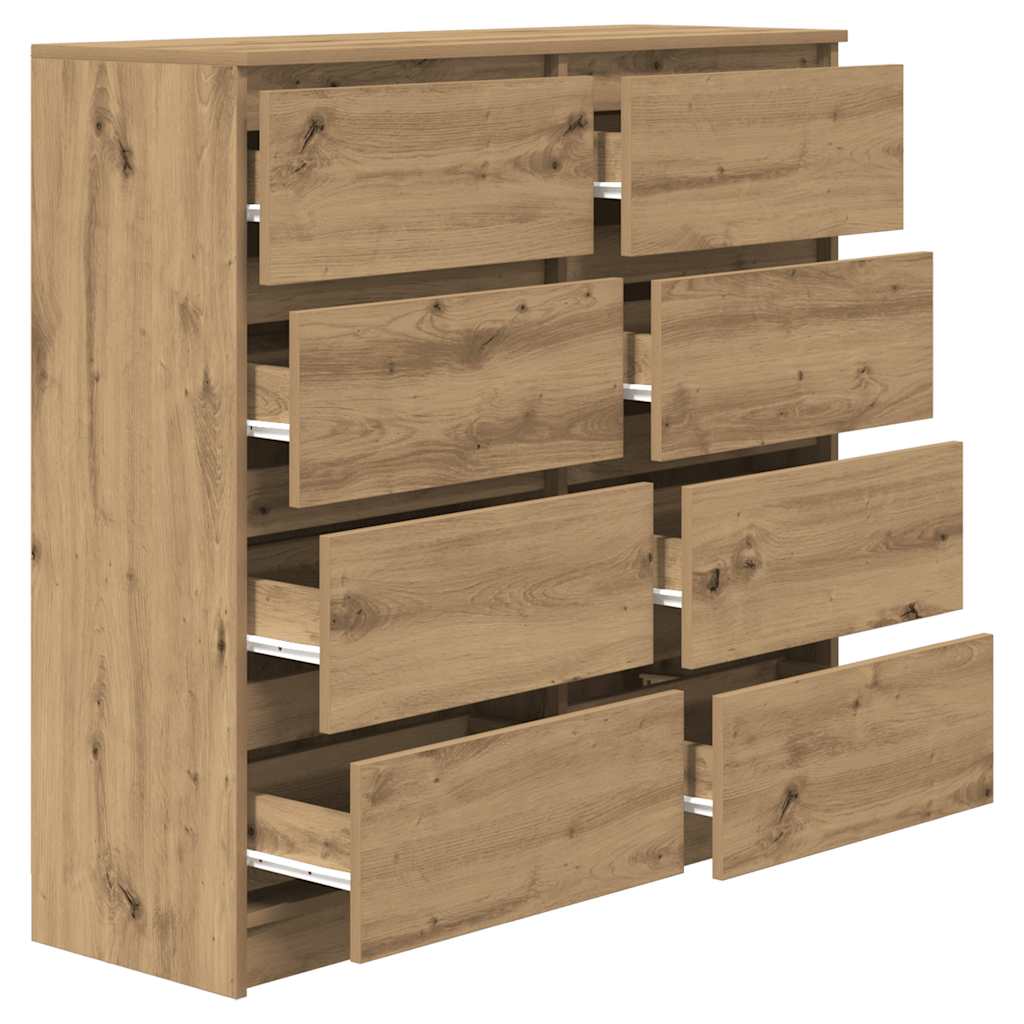Skjenk artisan eik 100x35x99 cm konstruert tre